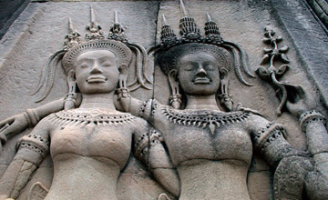 Apsara, detalhe do Templo de Angkor Wat